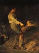 Jean Francois Millet The Winnower Spain oil painting artist